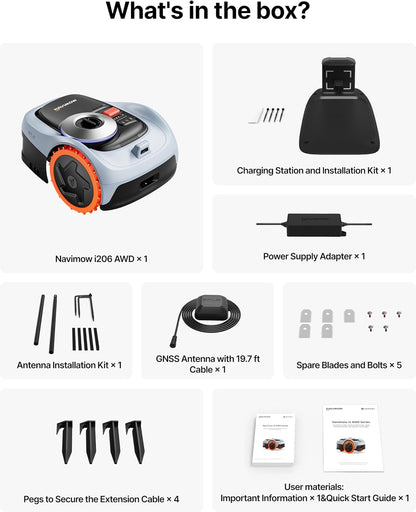 All-Terrain Robotic Lawn Mower for Slopes and Precise Yard Care
