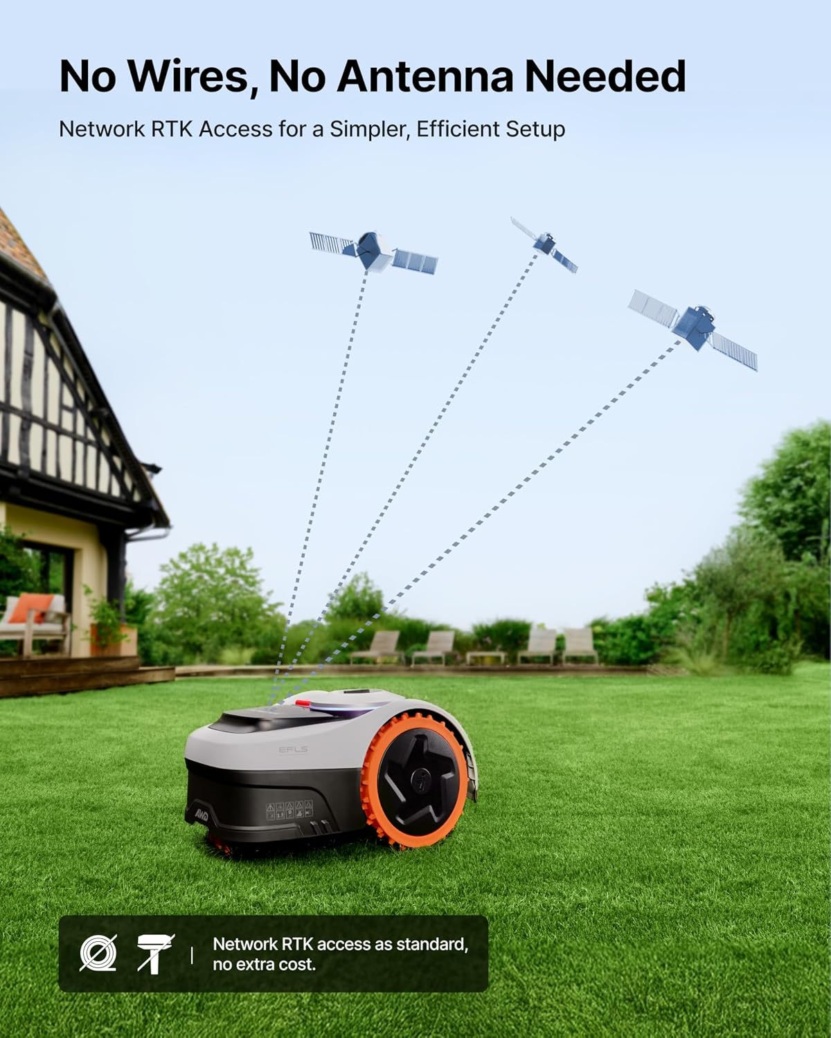 All-Terrain Robotic Lawn Mower for Slopes and Precise Yard Care
