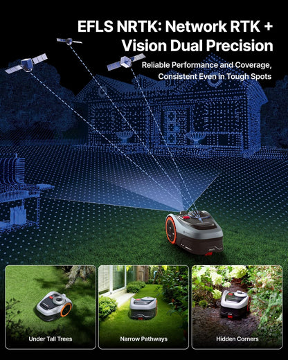 All-Terrain Robotic Lawn Mower for Slopes and Precise Yard Care