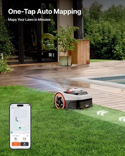 All-Terrain Robotic Lawn Mower for Slopes and Precise Yard Care